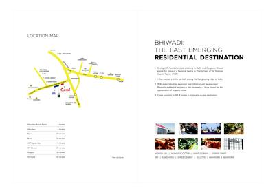 Image of 1600 Sq.ft 3 BHK Apartment / Flat for sale in MVL Coral, Milakpur Goojar, Bhiwadi for Rs. 6500000