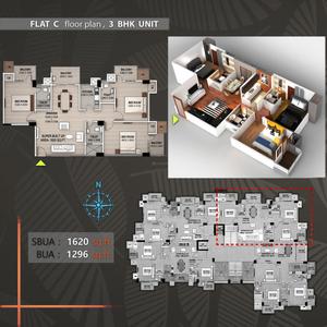 Image of 1596 Sq.ft 3 BHK Apartment / Flat for sale in Swasteek Tusar Tower, Geeta Nagar, Guwahati for Rs. 11100000