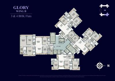Image of 1409 Sq.ft 3 BHK Apartment / Flat for sale in Rajesh Raj Tattva, Thane West, Thane for Rs. 29900000