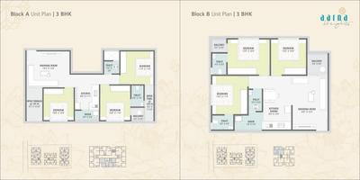 Image of 712 Sq.ft 3 BHK Apartment / Flat for sale in Jay Bhavani Aarna Heights, Nikol, Ahmedabad for Rs. 6950000