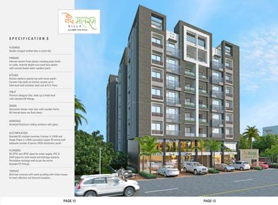 Image of 1719 Sq.ft 3 BHK Apartment / Flat for sale in Aaryan Vandematram Hills, Gota, Ahmedabad for Rs. 9300000