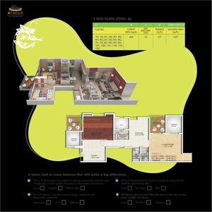 Image of 1600 Sq.ft 4 BHK Apartment / Flat for sale in Apex Multicons Athena, Tathawade, Pune for Rs. 10489500