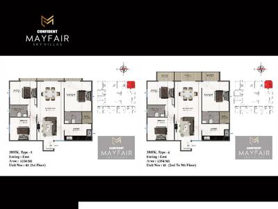 Image of 1189 Sq.ft 2 BHK Apartment / Flat for sale in Confident Mayfair by Confident Group, Dommasandra, Bengaluru for Rs. 10500000