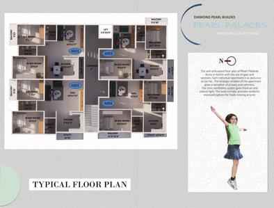 Image of 895 Sq.ft 2 BHK Apartment / Flat for sale in Diamond Pearl Palaces, Visthar, Bengaluru for Rs. 4700000
