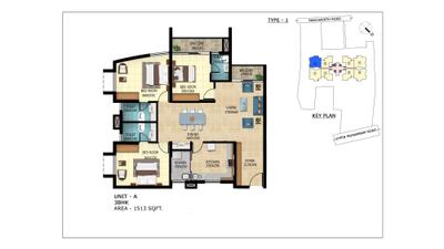 Image of 1226 Sq.ft 2 BHK Apartment / Flat for sale in Nanma Castle Rock, Vypin, Kochi for Rs. 7200000