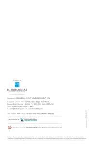 Image of 920 Sq.ft 2 BHK Apartment / Flat for sale in Rishabraj Blue Lotus, Khar West, Mumbai for Rs. 39900000