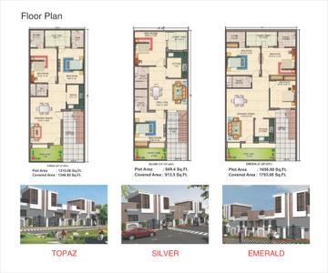 Image of 1215 Sq.ft 2 BHK Villa for sale in Ashish Prakash Harmony Phase 2, Nijhara, Kashipur for Rs. 6000000