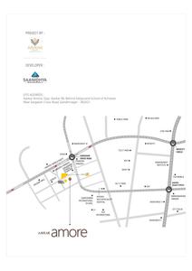 Image of 1500 Sq.ft 3 BHK Apartment / Flat for sale in Saanidhya Aavkar Amore, Sargasan, Gandhinagar for Rs. 10000000