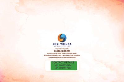 Image of 725 Sq.ft 1 BHK Apartment / Flat for sale in Om Shri Vrinda Orchids, Sunrakh Bangar, Vrindavan for Rs. 5500000