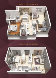 Image of 700 Sq.ft 2 BHK Apartment / Flat for sale in Adityaraj Gurukripa CHS, Vikhroli East, Mumbai for Rs. 14500000