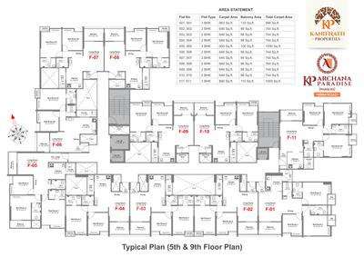 Image of 1050 Sq.ft 2 BHK Apartment / Flat for sale in KP Archana Paradise Phase 03, Mohammed Wadi, Pune for Rs. 7800000