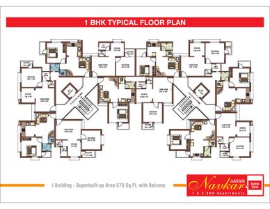 Image of 732 Sq.ft 2 BHK Apartment / Flat for sale in Aagam Navkar, Sachin, Surat for Rs. 1200000