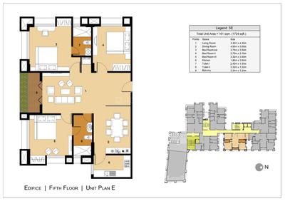 Image of 767 Sq.ft 2 BHK Apartment / Flat for sale in Ecoprime Edifice, Sarada Pally, Kolkata for Rs. 4200000