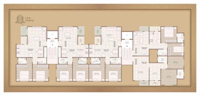 Image of 522 Sq.ft 2 BHK Apartment / Flat for sale in Shreeji Sahaj Residency, Khodiyar Nagar, Vadodara for Rs. 2800000