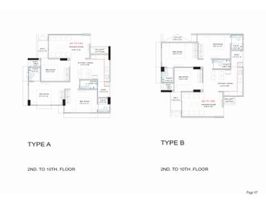 Image of 1760 Sq.ft 3 BHK Apartment / Flat for sale in Parisar 80, Bopal, Ahmedabad for Rs. 9800000