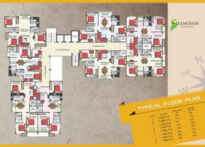 Image of 890 Sq.ft 2 BHK Apartment / Flat for sale in Saakaar Gulmohar Greens, Jamsaut, Patna for Rs. 8800000
