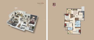 Image of 1150 Sq.ft 3 BHK Apartment / Flat for sale in Swaraaj Heights, Punawale, Pune for Rs. 12000000