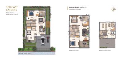 Image of 2255 Sq.ft 4 BHK Duplex for sale in Karthikeya Rock Palms, Dundigal, Hyderabad for Rs. 18000000