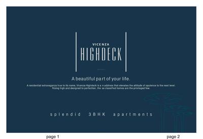 Image of 1450 Sq.ft 3 BHK Apartment / Flat for sale in VHD Vicenza Highdeck, Kalali, Vadodara for Rs. 8500000