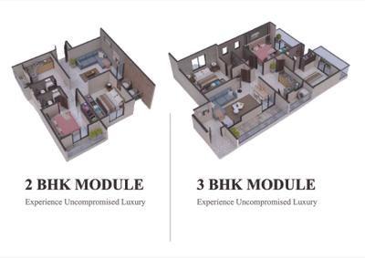 Image of 710 Sq.ft 2 BHK Apartment / Flat for sale in 2KV The Heritage Heights, Chinchwad, Pune for Rs. 8100000
