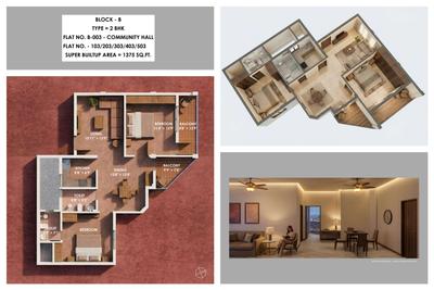 Image of 1500 Sq.ft 3 BHK Apartment / Flat for sale in Ganges Rashmi Delight, Hanspal, Bhubaneswar for Rs. 11088000