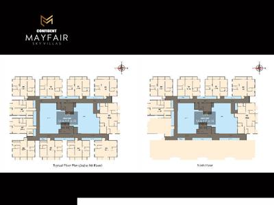 Image of 1189 Sq.ft 2 BHK Apartment / Flat for sale in Confident Mayfair by Confident Group, Dommasandra, Bengaluru for Rs. 10500000
