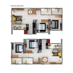 Image of 787 Sq.ft 2 BHK Apartment / Flat for sale in Sanas You57 Tower, Hinjawadi Phase 3, Pune for Rs. 7500075