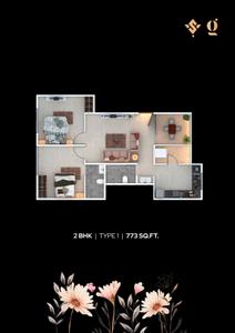 Image of 1140 Sq.ft 2 BHK Apartment / Flat for sale in Vishva Gangotree Prajakta, Karve Nagar, Pune for Rs. 17200000