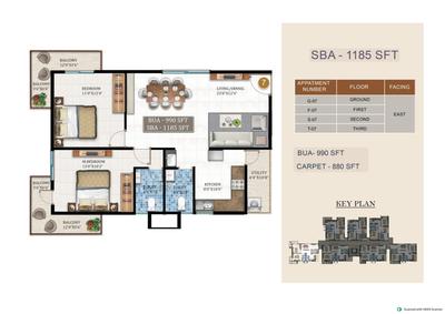 Image of 835 Sq.ft 2 BHK Apartment / Flat for sale in MS Gayathri Enclave, Bommasandra, Bengaluru for Rs. 6499000