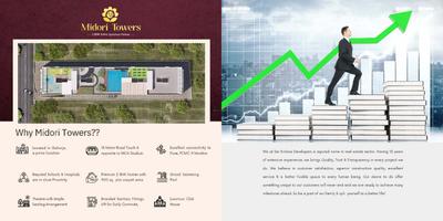 Image of 1088 Sq.ft 2 BHK Apartment / Flat for sale in Saikrushna Midori Tower, Mamurdi, Pune for Rs. 10800000