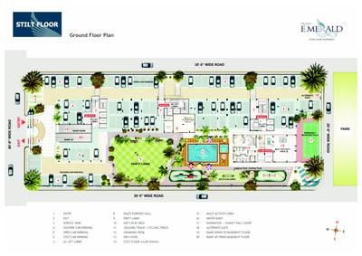 Image of 1933 Sq.ft 3 BHK Apartment / Flat for sale in Felicity Emerald, Ram Nagar, Jaipur for Rs. 13500000