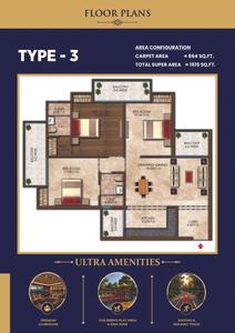 Image of 1635 Sq.ft 3 BHK Apartment / Flat for sale in Apex Sky Height, Sikrod, Ghaziabad for Rs. 13000000