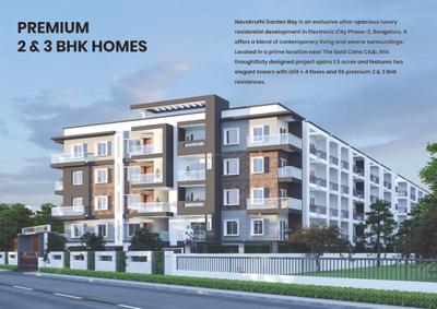 Image of 1640 Sq.ft 3 BHK Apartment / Flat for sale in Navakruthi Garden Bay, Attibele, Bengaluru for Rs. 10009000