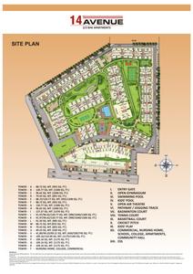 Image of 949 Sq.ft 2.5 BHK Apartment / Flat for sale in  Gaur City 2 12th Avenue, Noida Extension, Greater Noida for Rs. 8800000