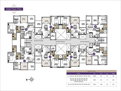 Image of 580 Sq.ft 1 BHK Apartment / Flat for sale in Legacy Bellezza, Tathawade, Pune for Rs. 4500000