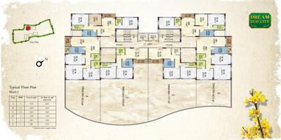 Image of 1245 Sq.ft 2.5 BHK Apartment / Flat for sale in Jain Dream Eco City, Bidhannagar, Durgapur for Rs. 7000000