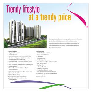 Image of 1070 Sq.ft 2.5 BHK Apartment / Flat for sale in Amanora Trendy Homes, Hadapsar, Pune for Rs. 12000000