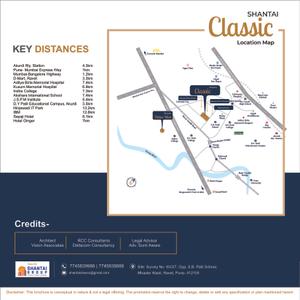Image of 970 Sq.ft 2 BHK Apartment / Flat for sale in Shantai Classic, Ravet, Pune for Rs. 7500000