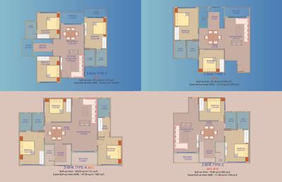 Image of 1772 Sq.ft 3 BHK Apartment / Flat for sale in Iris Kanak ISBT, Sukhliya, Indore for Rs. 10543400