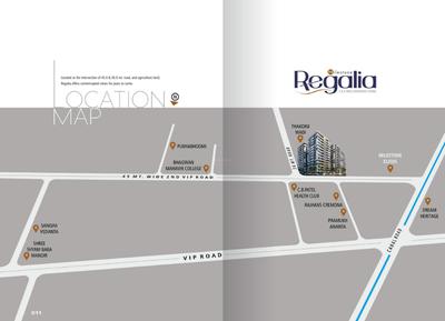 Image of 2205 Sq.ft 3 BHK Apartment / Flat for sale in Shyam Milestone Regalia, Vesu, Surat for Rs. 12100000