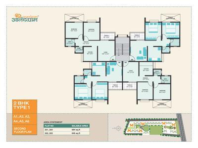 Image of 388 Sq.ft 1 RK Apartment / Flat for sale in Vastushodh Anandgram Wakhari, Wakhari, Pune for Rs. 850000