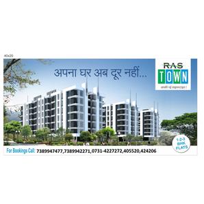 Image of 1060 Sq.ft 2 BHK Apartment / Flat for sale in Shri Sai Town, Lasudia Mori, Indore for Rs. 2600000