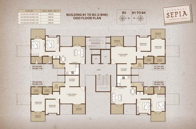 Image of 1005 Sq.ft 2 BHK Apartment / Flat for sale in Sukhwani Sepia 97 Sepia Phase III, Tathawade, Pune for Rs. 9500000