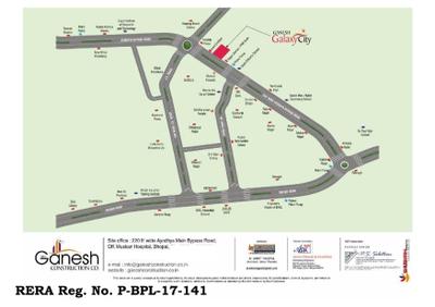 Image of 1100 Sq.ft 2 BHK Apartment / Flat for sale in Ganesh Galaxy City, Ayodhya Bypass, Bhopal for Rs. 5150000