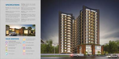 Image of 1400 Sq.ft 3 BHK Apartment / Flat for sale in Jainam Sky Memories, Manjalpur, Vadodara for Rs. 8000000