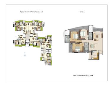 Image of 1415 Sq.ft 3 BHK Apartment / Flat for sale in Runwal Symphony, Santacruz East, Mumbai for Rs. 30000000