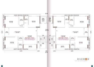 Image of 2160 Sq.ft 3 BHK Apartment / Flat for sale in Shivay Shivalik Celebration, Bhimrad, Surat for Rs. 11400000