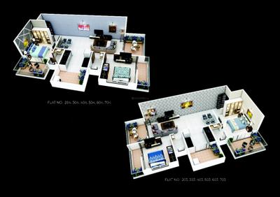 Image of 1050 Sq.ft 2 BHK Apartment / Flat for sale in Silver Paradise, Pimple Gurav, Pune for Rs. 6600000