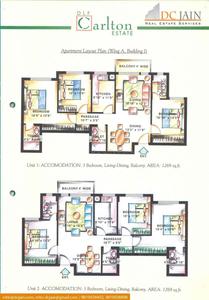 Image of 1300 Sq.ft 3 BHK Apartment / Flat for sale in DLF Carlton Estate, Sector 53, Gurgaon for Rs. 31500000