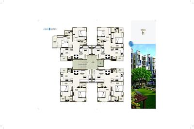 Image of 1260 Sq.ft 2 BHK Apartment / Flat for sale in Yash Aqua Polaris, Nana Chiloda, Ahmedabad for Rs. 4200000